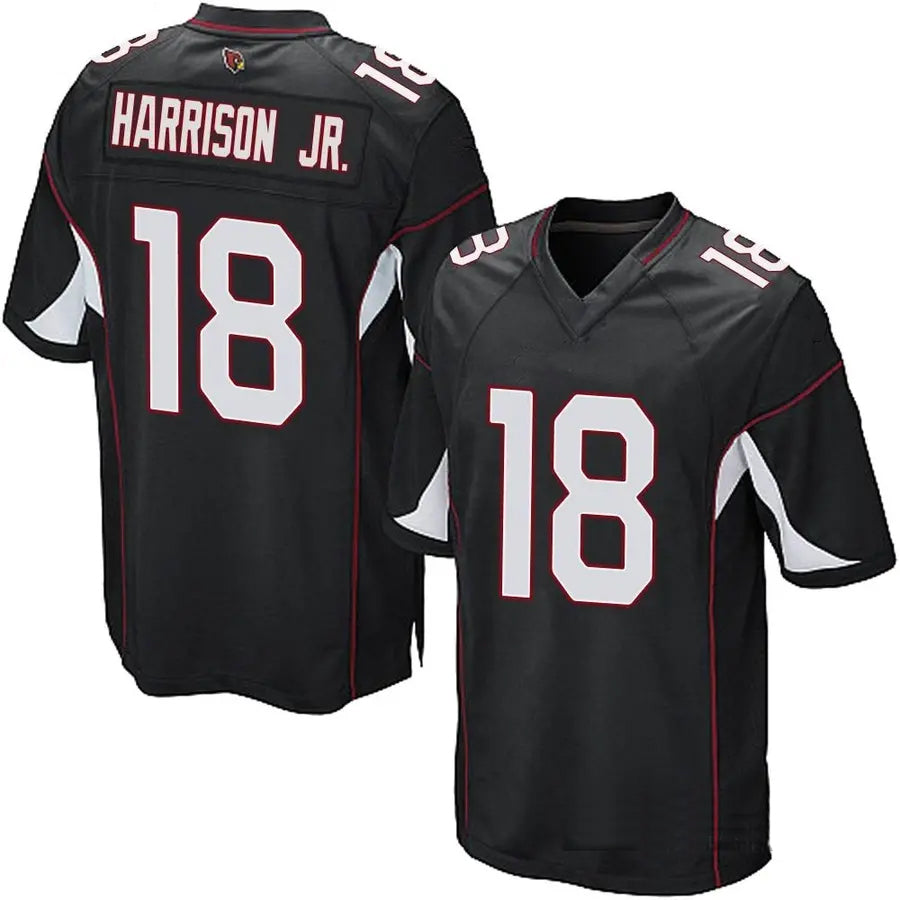 harde A.Cardinals #18 Marvin Harrison Jr. Player Black Game Stitched Jerseys