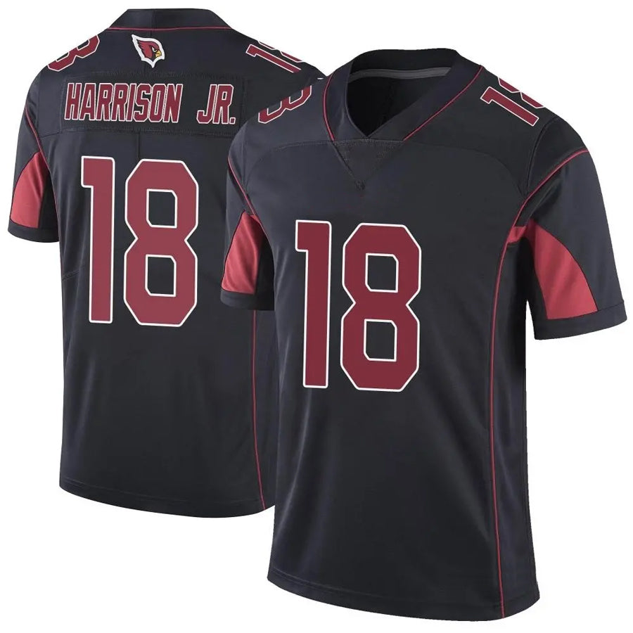 harde A.Cardinals #18 Marvin Harrison Jr. Player Black Vapor Limited Elite  Stitched Jerseys