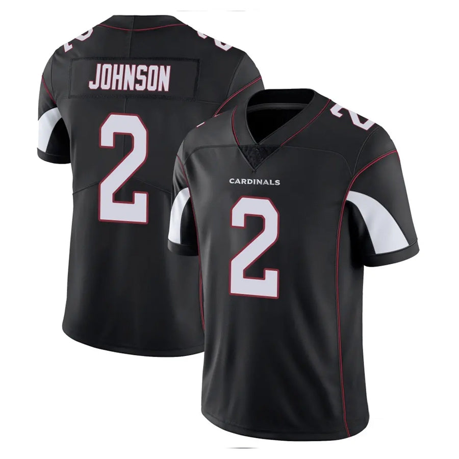 harde A.Cardinals #2 Will Johnson Player Black Vapor Limited Home Game Stitched Jerseys