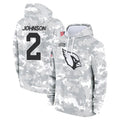 harde A.Cardinals #2 Will Johnson Player Camo Salute to Service Hoodies Stitched Jerseys