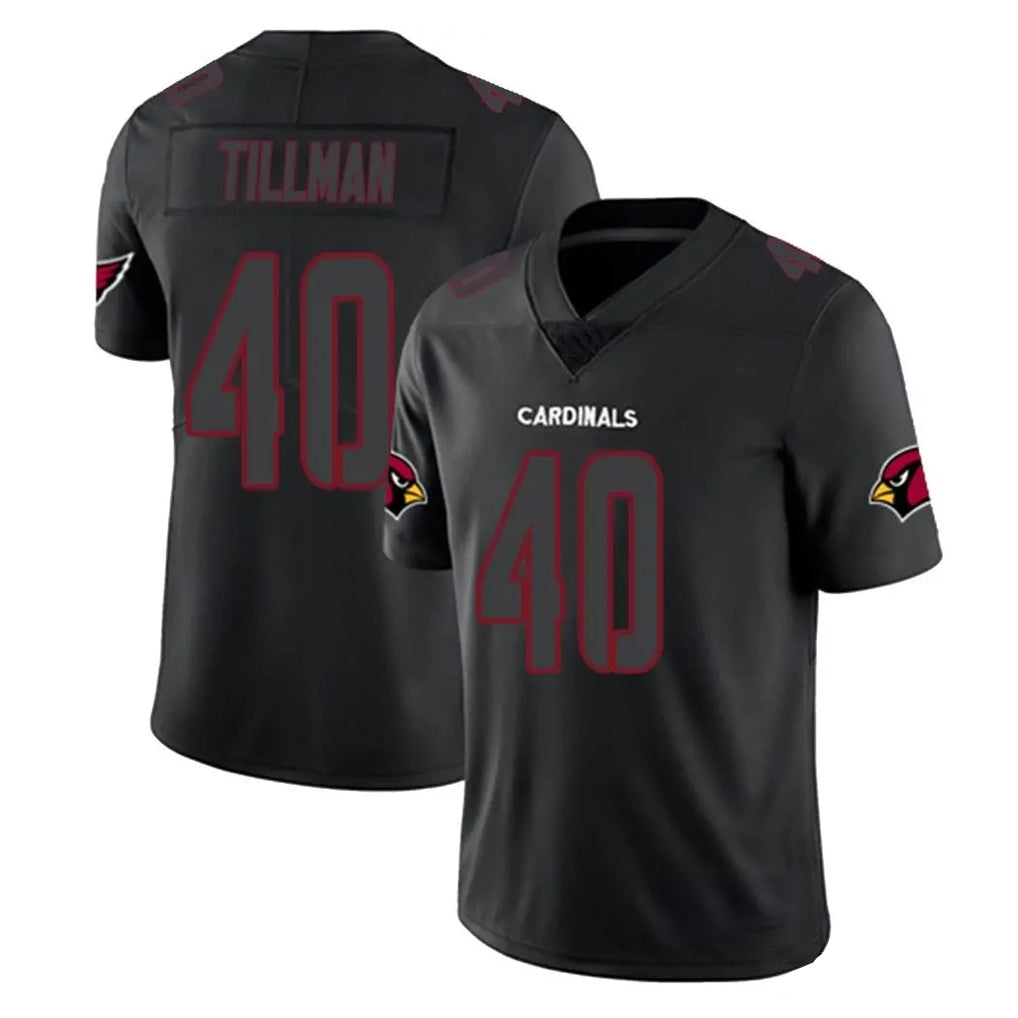 harde A.Cardinals #40 Pat Tillman Player Black Impact Limited Home Game Stitched Jerseys