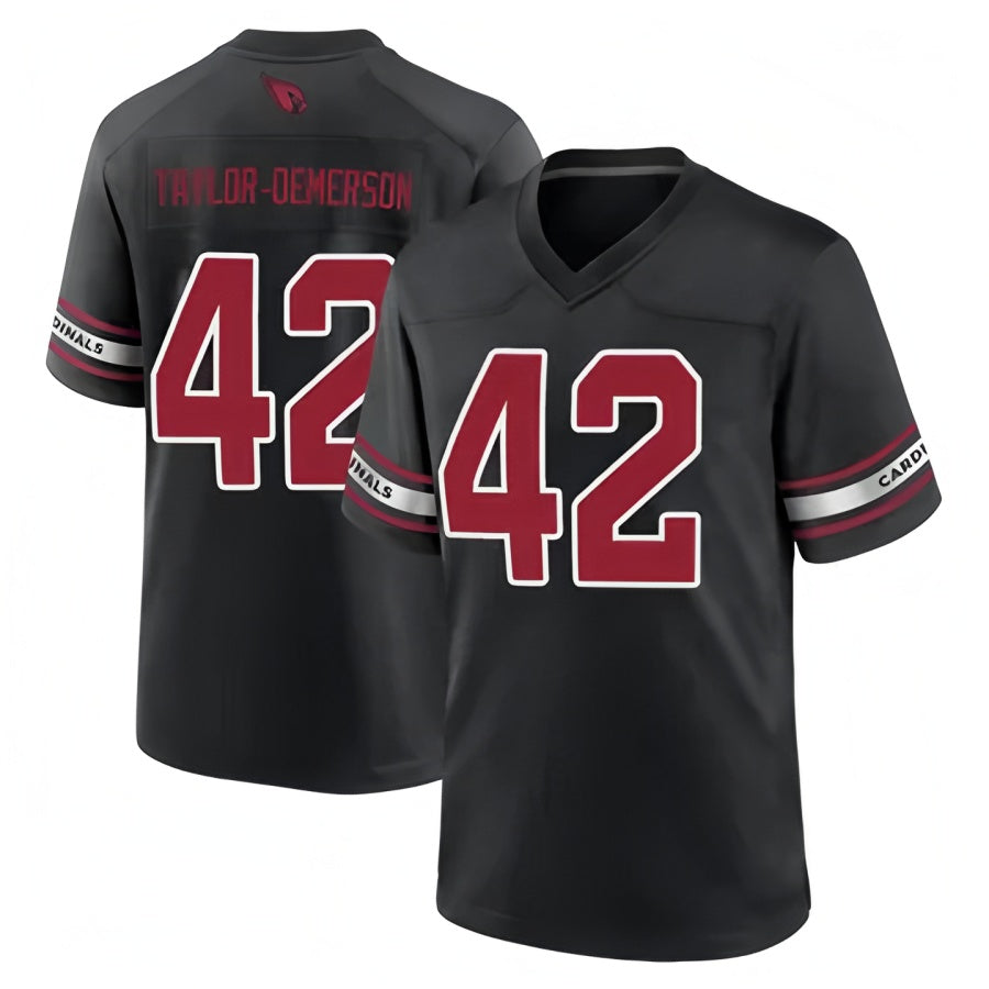 harde A.Cardinals #42 Dadrion Taylor-Demerson Player Black Home Game Stitched Jerseys