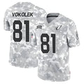 harde A.Cardinals #81 Travis Vokolek Player Camo Salute to Service Limited Stitched Stitched Jerseys