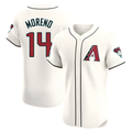 harde A.Diamondbacks #14 Gabriel Moreno Player Cream Elite Home Patch Stitched Jerseys