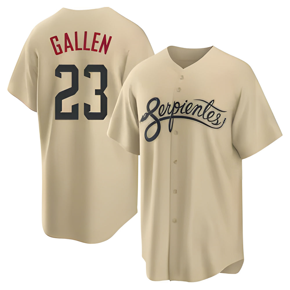 harde A.Diamondbacks #23 Zac Gallen Player Light Brown City Connect Cool Replica Stitched Jerseys