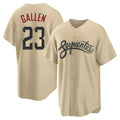 harde A.Diamondbacks #23 Zac Gallen Player Light Brown City Connect Cool Replica Stitched Jerseys