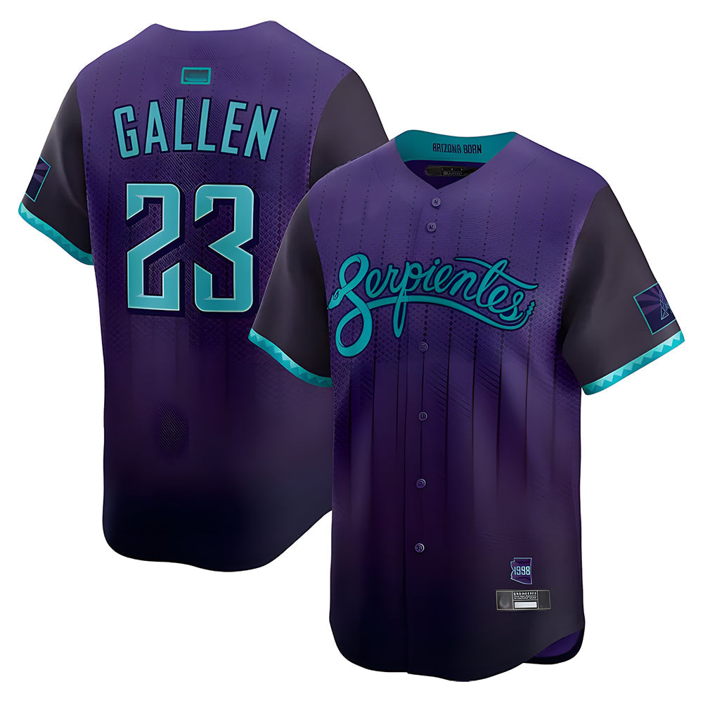 harde A.Diamondbacks #23 Zac Gallen Player Purple City Connect Limited Vapor Stitched Jerseys