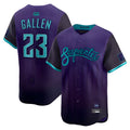 harde A.Diamondbacks #23 Zac Gallen Player Purple City Connect Limited Vapor Stitched Jerseys