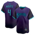 harde A.Diamondbacks #4 Ketel Marte Player Purple City Connect Limited Stitched Jerseys