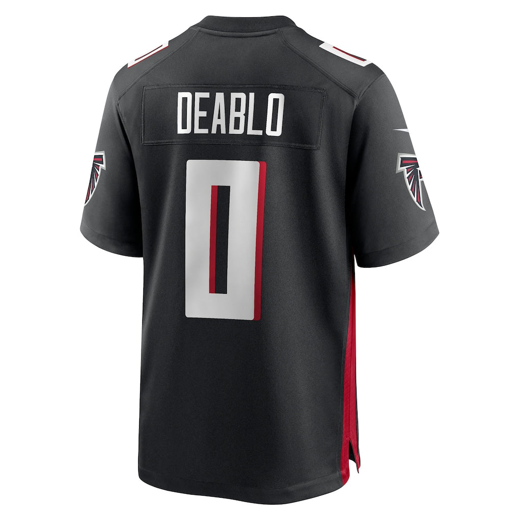 harde A.Falcons #0 Divine Deablo Player Black Home Game Stitched Jerseys