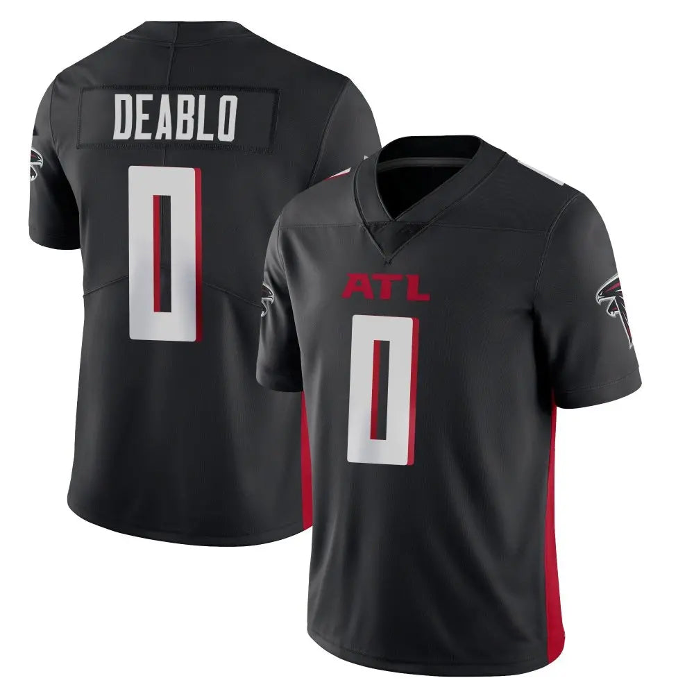 harde A.Falcons #0 Divine Deablo Player Black Vapor Limited Home Game Stitched Jerseys