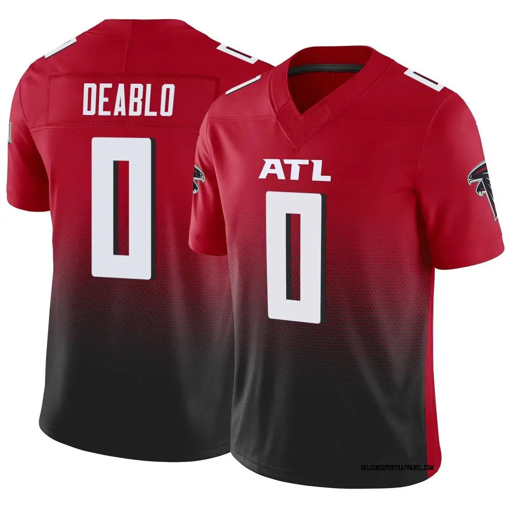 harde A.Falcons #0 Divine Deablo Player Red Vapor F.U.S.E. Limited Home Game Stitched Jerseys
