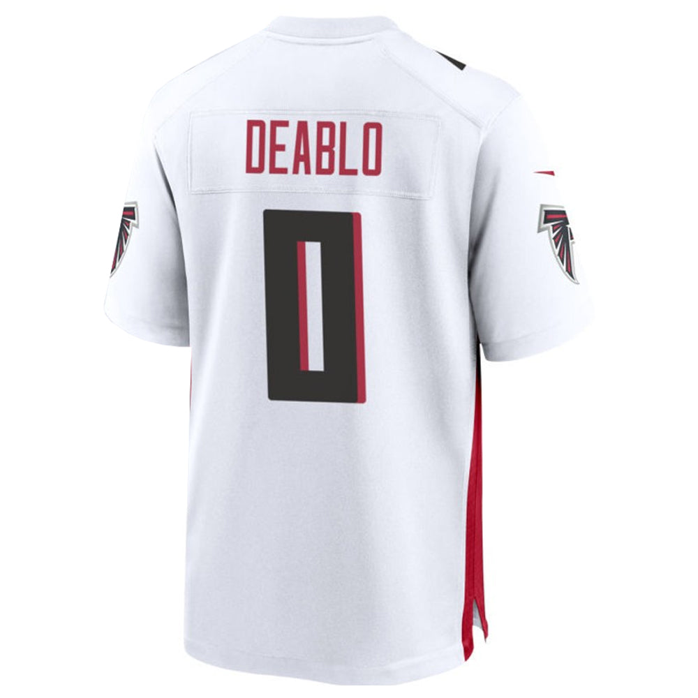 harde A.Falcons #0 Divine Deablo Player White Home Game Stitched Jerseys