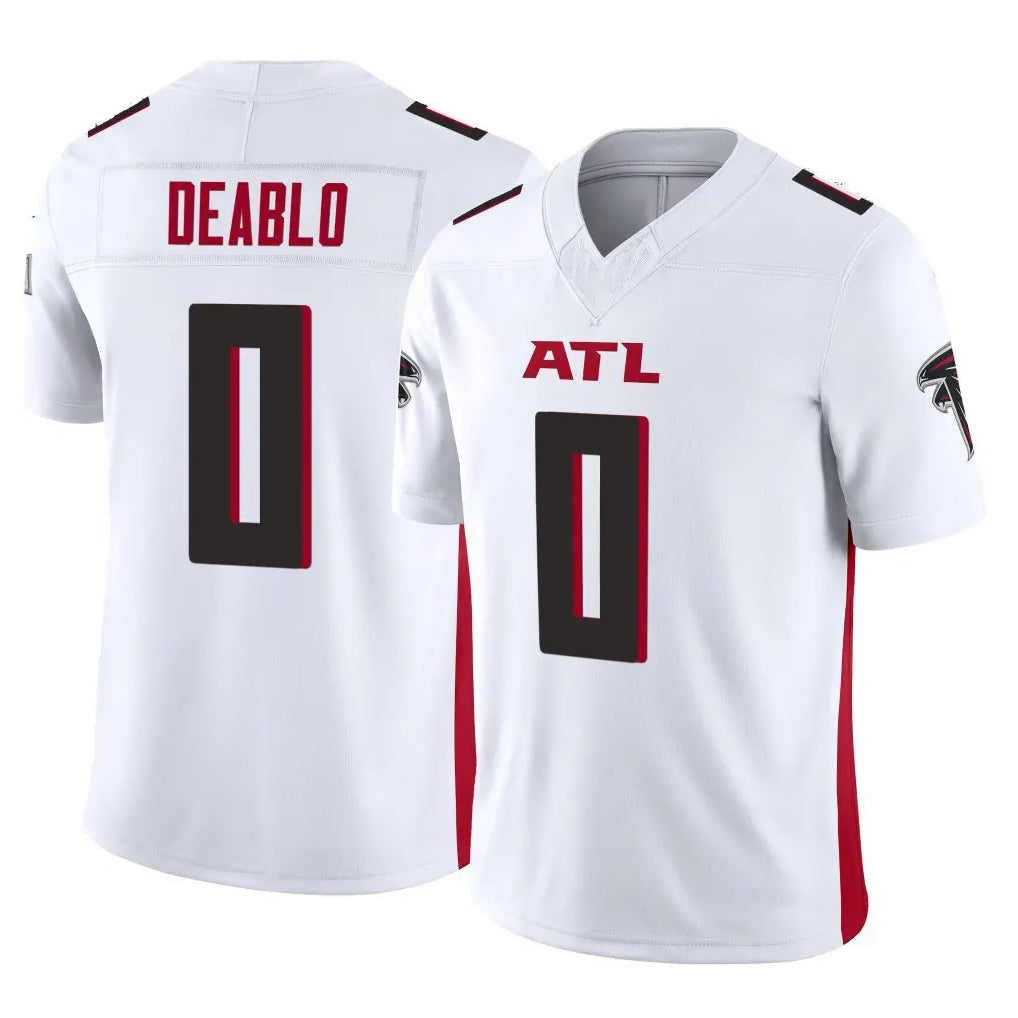 harde A.Falcons #0 Divine Deablo Player White Vapor F.U.S.E. Limited Home Game Stitched Jerseys