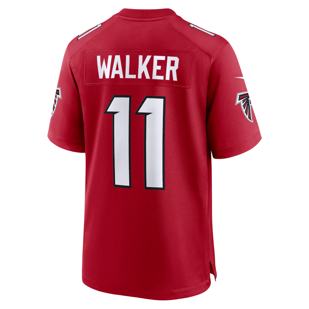 harde A.Falcons #11 Jalon Walker Red Game Stitched Jerseys