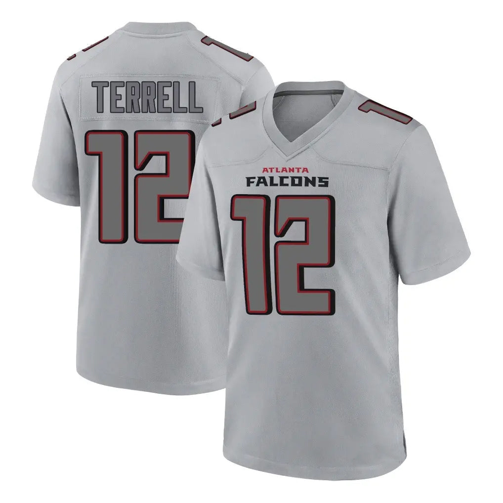 harde A.Falcons #12 Avieon Terrell Player Gray Fashion Home Game Stitched Jerseys