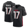 harde A.Falcons #17 Zachariah Branch Player Black Home Game Stitched Jerseys