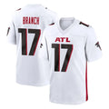 harde A.Falcons #17 Zachariah Branch Player White Home Game Stitched Jerseys