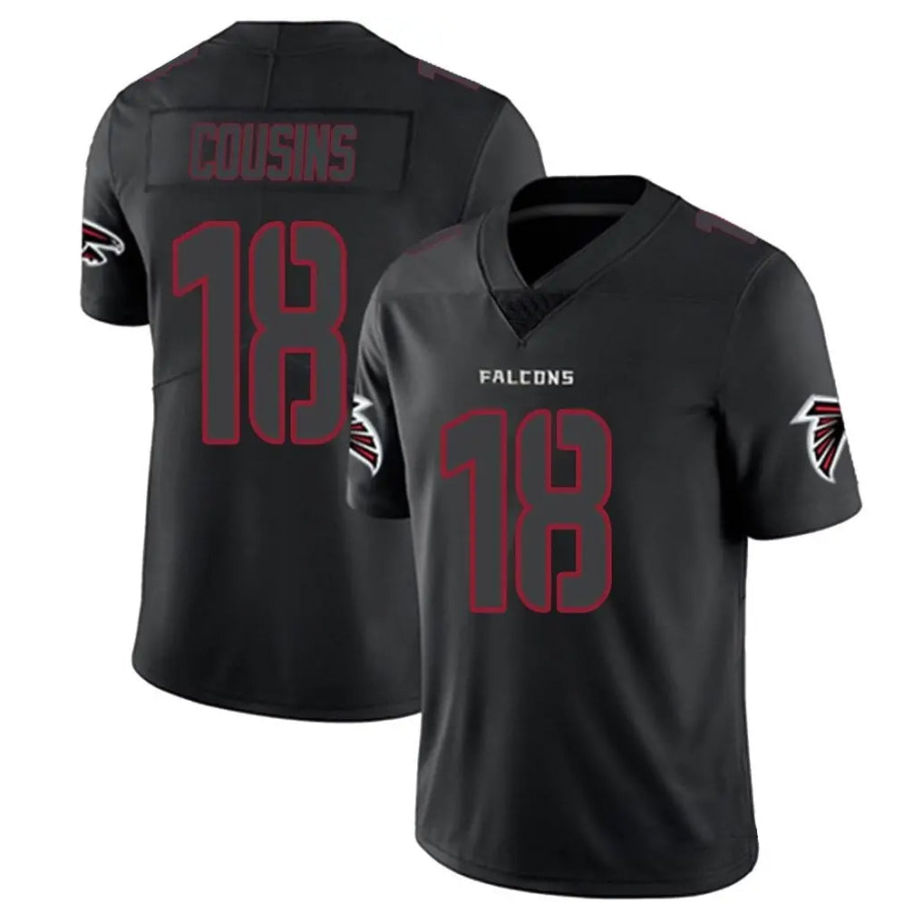 harde A.Falcons #18 Kirk Cousins Player Black Impact Limited Game Stitched Jerseys