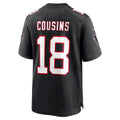 harde A.Falcons #18 Kirk Cousins Player Black Limited Home Game Stitched Jerseys