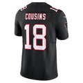 harde A.Falcons #18 Kirk Cousins Player Black Vapor F.U.S.E. Limited Home Game Stitched Jerseys
