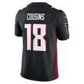 harde A.Falcons #18 Kirk Cousins Player Black Vapor F.U.S.E. Limited Stitched Jerseys