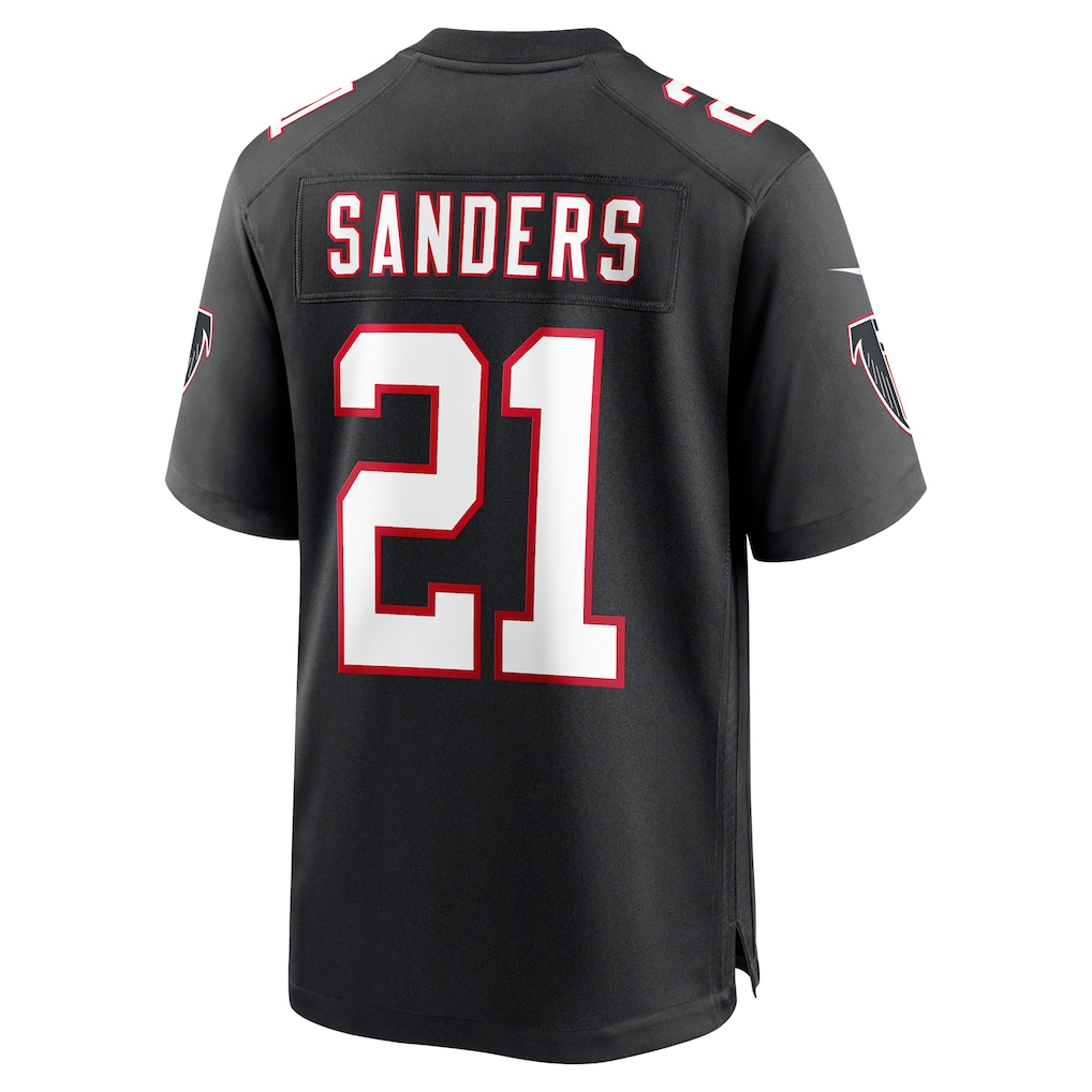 harde A.Falcons #21 Deion Sanders Black Retired Player Alternate Game Stitched Jerseys