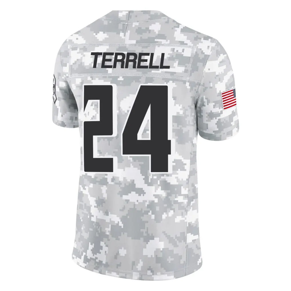 harde A.Falcons #24 A.J. Terrell Jr. Player Arctic Camo Salute to Service Limited Stitched Jerseys