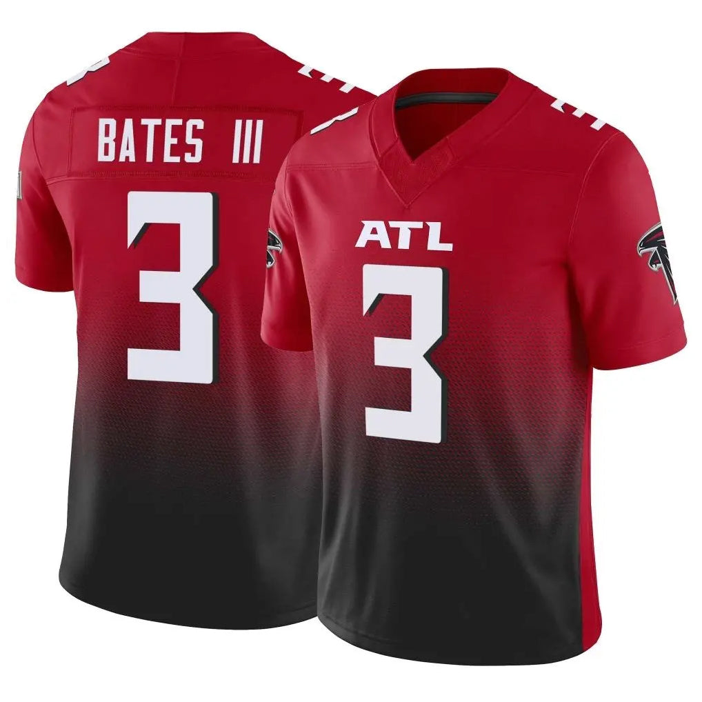 harde A.Falcons #3 Jessie Bates III Player Red Vapor F.U.S.E. Limited Home Game Stitched Jerseys