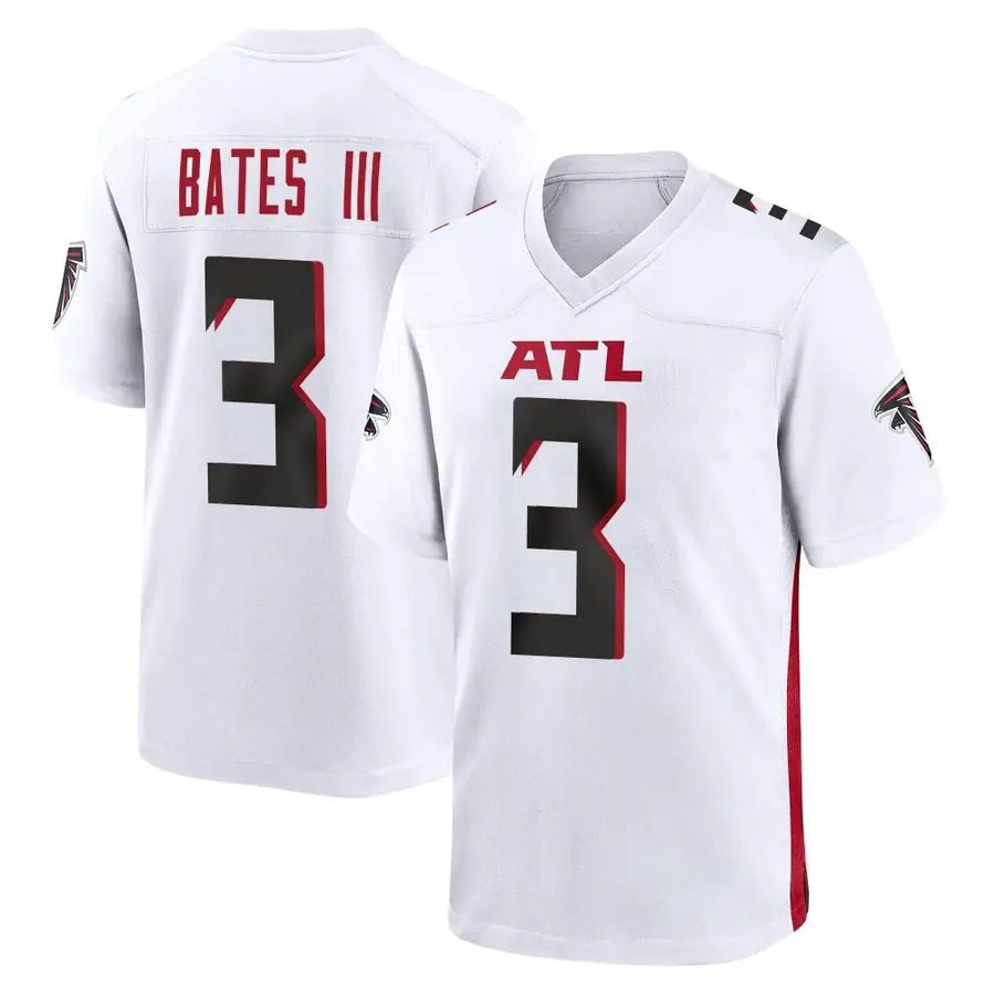 harde A.Falcons #3 Jessie Bates III Player White Home Game Stitched Jerseys