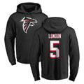 harde A.Falcons #5 Drake London Player Black Salute to Service Hoodies Stitched Jerseys