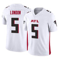 harde A.Falcons #5 Drake London Player White Vapor F.U.S.E. Limited Home Game Stitched Jerseys