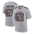 harde A.Falcons #63 Chris Lindstrom Branch Player Gray Fashion Home Game Stitched Jerseys