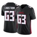 harde A.Falcons #63 Chris Lindstrom Player Black Vapor F.U.S.E. Limited Stitched Jerseys