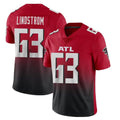 harde A.Falcons #63 Chris Lindstrom Player Red Vapor Untouchable Limited Home Game Stitched Jerseys