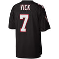 harde A.Falcons #7 Michael Vick Mitchell & Ness Black Legacy Replica Stitched Jerseys