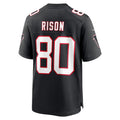 harde A.Falcons #80 Andre Rison Player Black Throwback Limited Home Game Stitched Jerseys