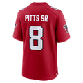 harde A.Falcons #8 Kyle Pitts Sr. Red Game Stadium Jerseys