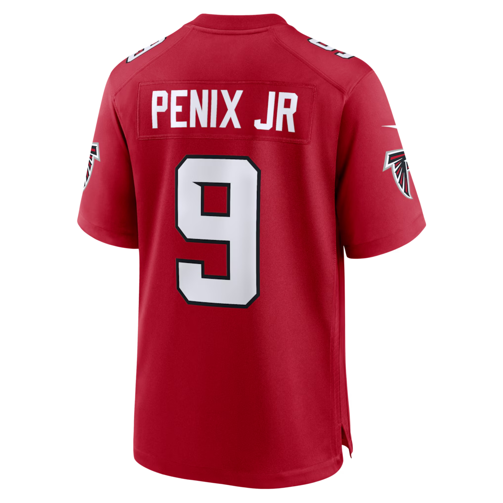 harde A.Falcons #9 Michael Penix Jr. Red Game Stitched Jerseys