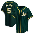 harde Athletics #5 Jacob Wilson Green Replica Alternate Stitched Jersey