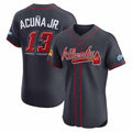 harde A.Braves #13 Ronald Acuna Jr. Navy 2025 Speedway Classic Alternate Elite Player Personalized Jersey