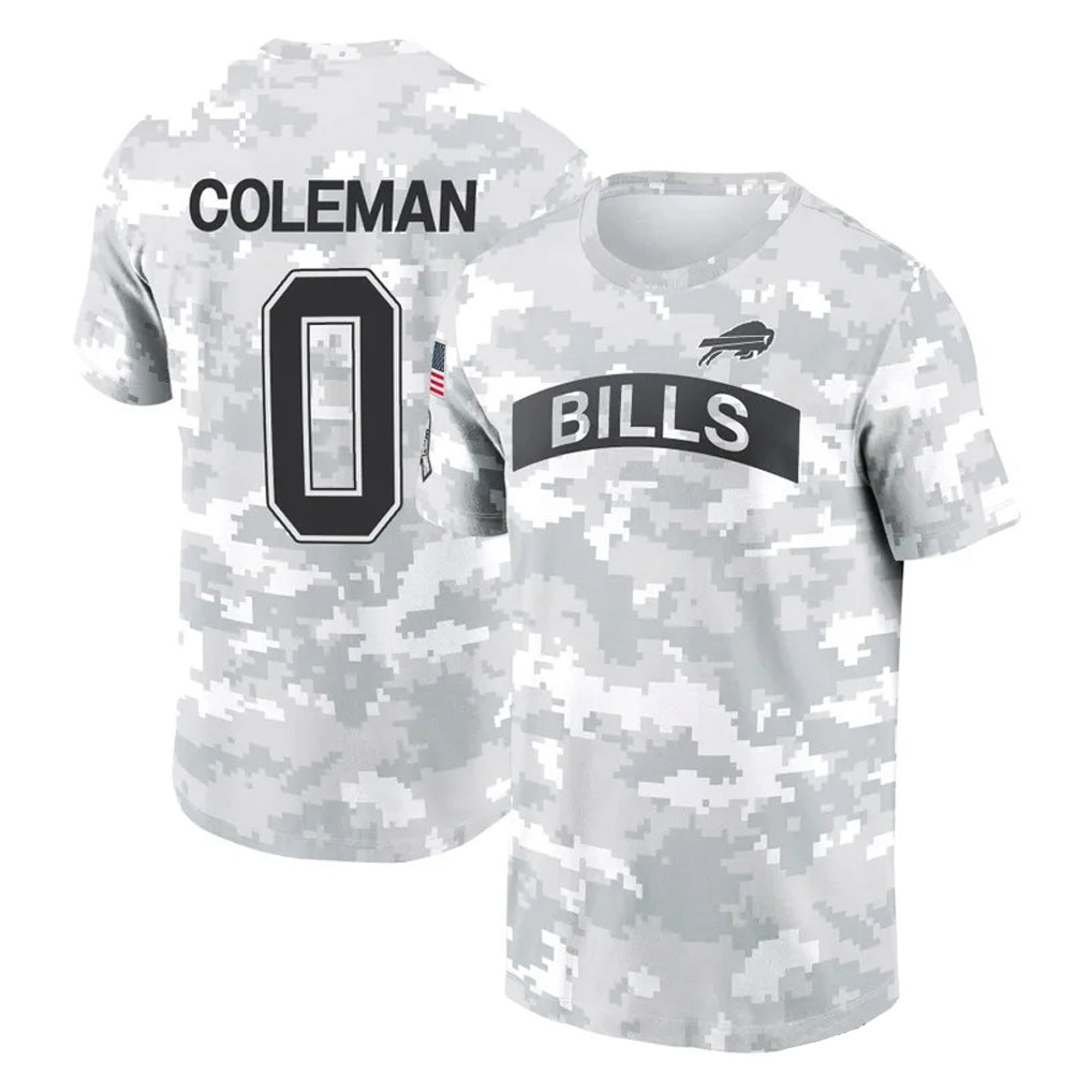 harde B.Bills #0 Keon Coleman Player Arctic Camo Salute to Service T-Shirt Hoodies Stitched Jerseys