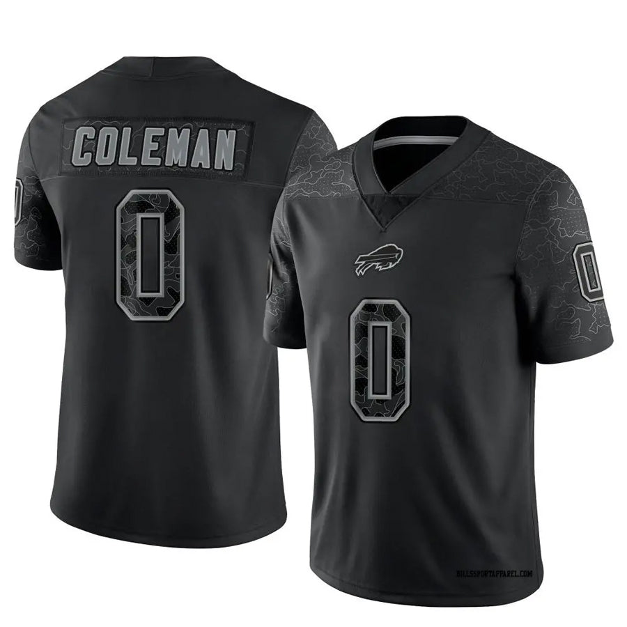 harde B.Bills #0 Keon Coleman Player Black RFLCTV Limited Stitched Jerseys