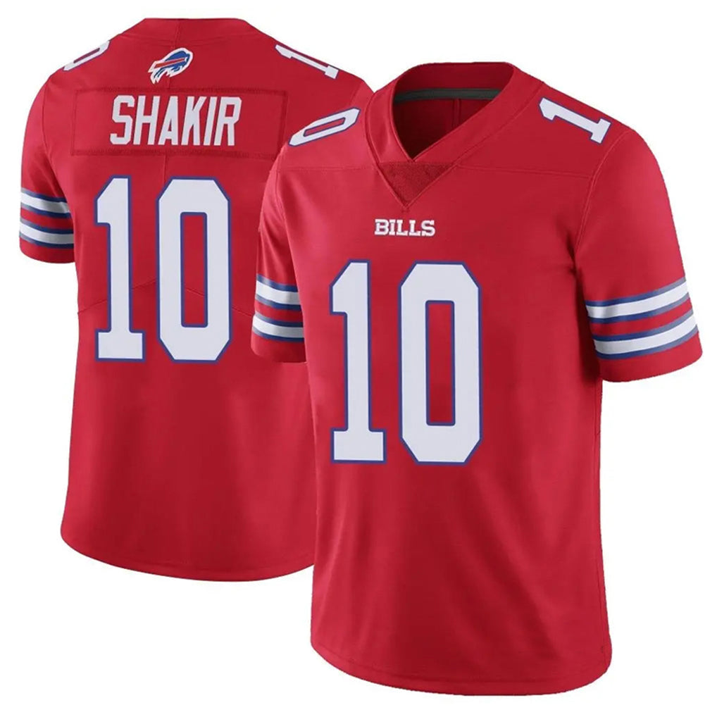 harde B.Bills #10 Khalil Shakir Player Red Vapor Untouchable Limited Home Game Stitched Jerseys