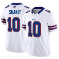 harde B.Bills #10 Khalil Shakir Player Vapor F.U.S.E. Limited White  Stitched Jerseys
