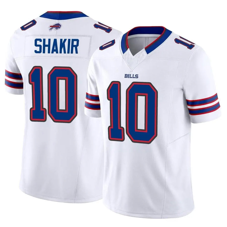 harde B.Bills #10 Khalil Shakir Player Vapor F.U.S.E. Limited White  Stitched Jerseys