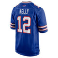 harde B.Bills #12 Jim Kelly Player Royal Home Game Stitched Jerseys