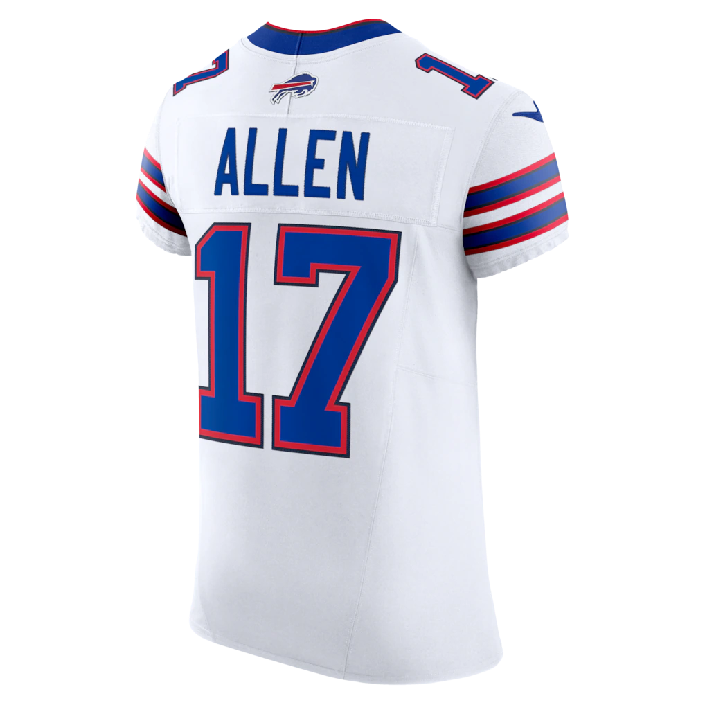 harde B.Bills #17 Josh Allen White Vapor F.U.S.E. Elite Stitched Jerseys