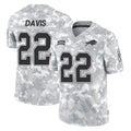 harde B.Bills #22 Ray Davis Player Arctic Camo Salute to Service Limited Stitched Jerseys