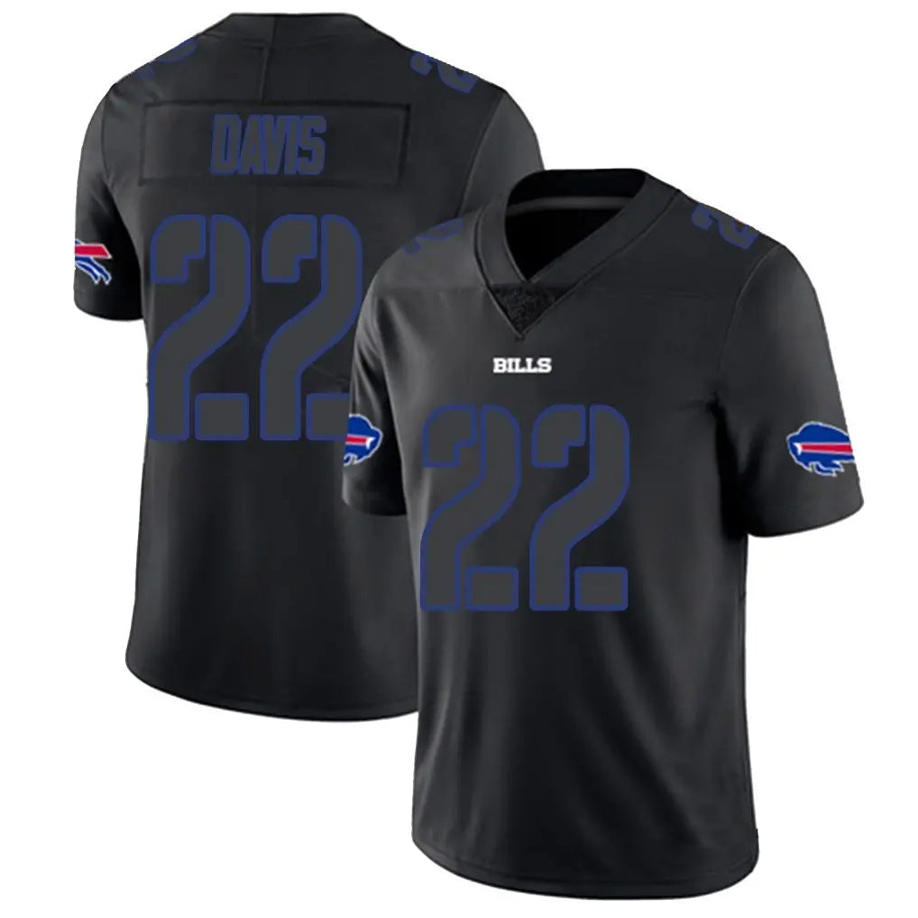 harde B.Bills #22 Ray Davis Player Limited Black Impact Stitched Jerseys